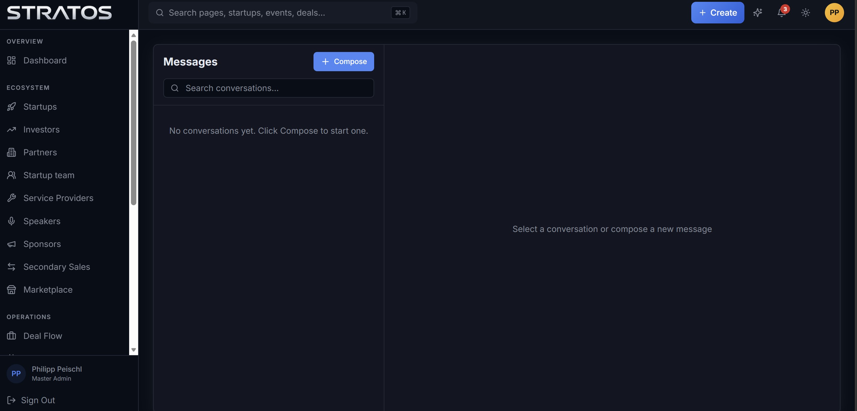 Deals close in conversations — built-in messaging keeps them on-platform.